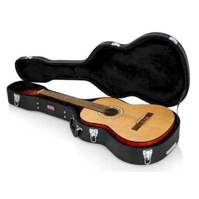 Étui Rigide Pour Guitare Acoustique - Protection Luxe Style Crocodile