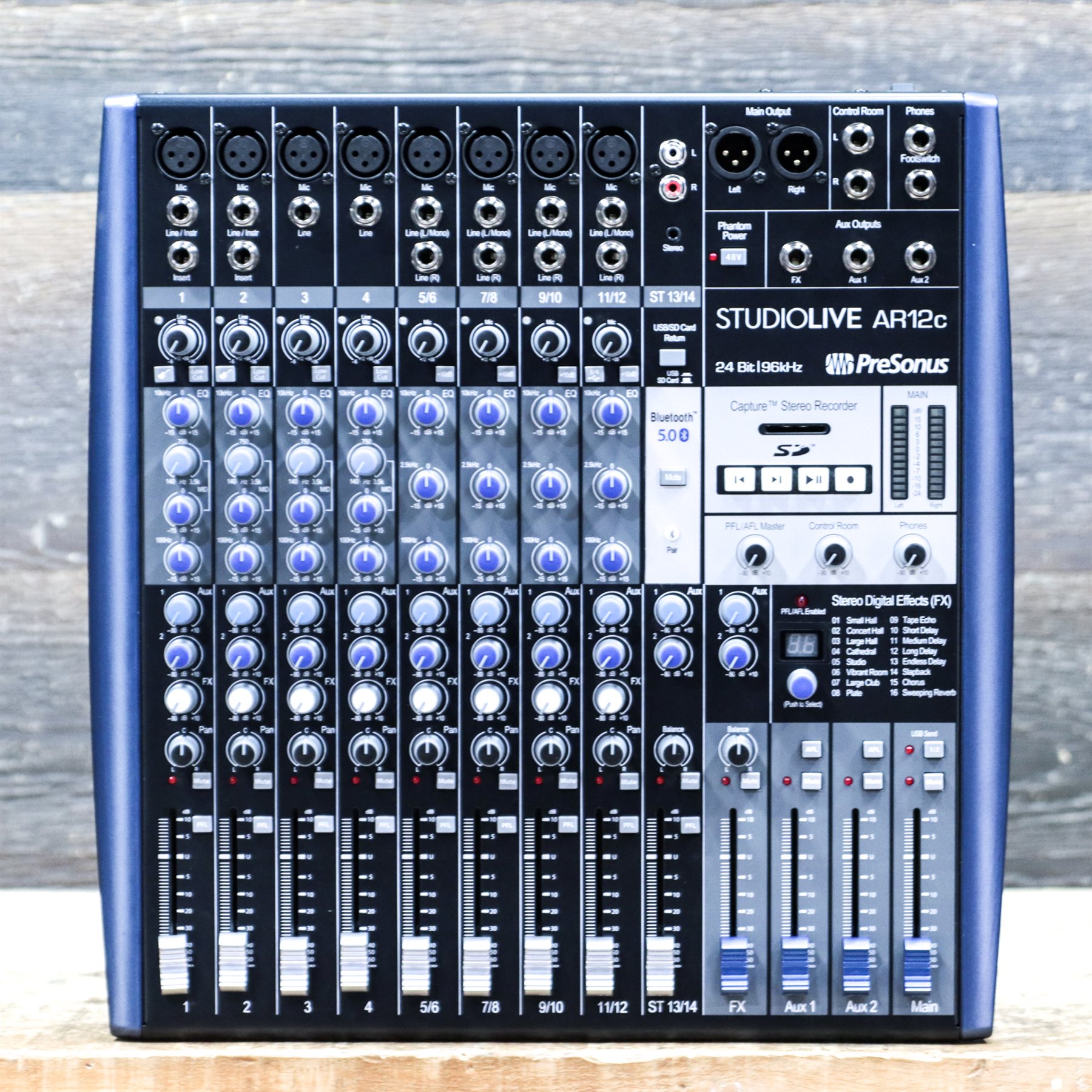 PRESONUS STUDIOLIVE AR12C ANALOG MIXER 14X4 USB AUDIO RECORDING