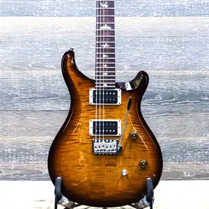 PRS CE 24 BOLT-ON PATTERN THIN BLACK AMBER NITRO FINISH ELECTRIC GUITAR AVEC ÉTUI SOUPLE