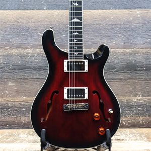 PRS SE HOLLOWBODY STANDARD FULLY-HOLLOW FIRE RED BURST AVEC ÉTUI RIGIDE #D16345