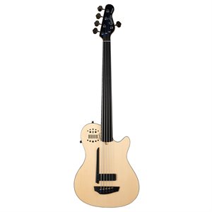 GODIN A5 ULTRA NATURAL FRETLESS A/E AVEC ÉTUI SOUPLE