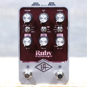 UNIVERSAL AUDIO RUBY '63 TOP BOOST AMPLIFIER UAFX DUAL-ENGINE EFFECT PEDAL W/BOX