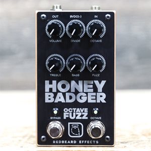 REDBEARD EFFECTS HONEY BADGER OCTAVE FUZZ ANALOG TRUE BYPASS EFFECT PEDAL W/BOX