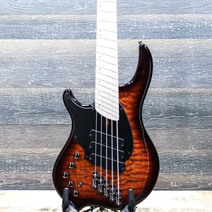 DINGWALL COMBUSTION 5-STRING LEFT-HANDED VINTAGEBURST ELECTRIC BASS W/BAG #11887