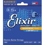 ELIXIR NANOWEB 12002 SUPER LIGHT ELECTRIC NICKEL PLATED STEEL - 9-42