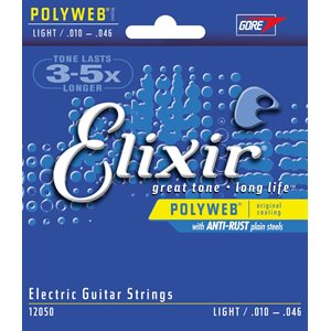 ELIXIR POLYWEB 12050 LIGHT ELECTRIC NICKEL PLATED STEEL - 10-46