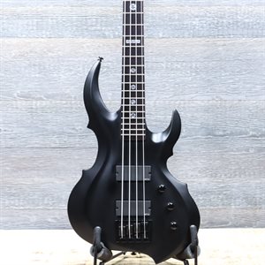 ESP LTD TA-604 FRX TOM ARAYA SIGNATURE BLACK SATIN 4-STRING ELECTRIC BASS W/CASE