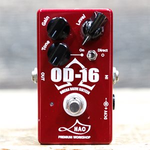 HAO OMEGA DRIVE 16 HIGH-END AUDIO CAPACITORS OVERDRIVE EFFECT PEDAL W/BOX