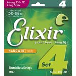 ELIXIR NANOWEB 14102 4-STRING MEDIUM, LONG SCALE ELECTRIC BASS NICKEL PLATED STEEL - 50-105