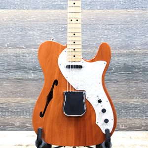 FENDER VINTAGE CUSTOM 1968 TELE THINLINE AGED NATURAL GUITARE ÉLECTRIQUE AVEC ÉTUI