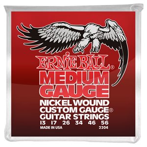 ERNIE BALL 2204 MEDIUM NICKEL WOUND W/WOUND G - 13-56