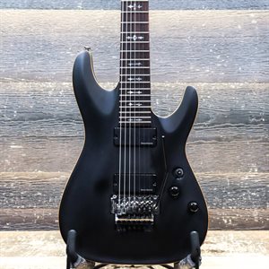 SCHECTER DEMON-7 FR SATIN BLACK FLOYD ROSE SPECIAL #IW15010478