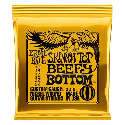 ERNIE BALL 2216 SKINNY TOP BEEFY BOTTOM SLINKY NICKEL WOUND ELECTRIC GUITAR STRINGS 10 - 54 GAUGE