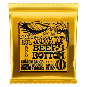 ERNIE BALL 2216 SKINNY TOP BEEFY BOTTOM SLINKY NICKEL WOUND ELECTRIC GUITAR STRINGS 10 - 54 GAUGE