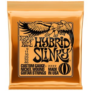 ERNIE BALL 2222 HYBRID SLINKY NICKEL WOUND - 9-46