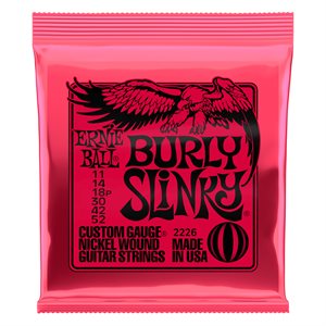 ERNIE BALL 2226 BURLY SLINKY NICKEL WOUND ELECTRIC GUITAR STRINGS - 11-52 GAUGE