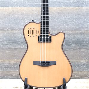 GODIN A6 ULTRA MAHOGANY DELUXE NATURAL HG "SF" GUITARE ACOUSTIQUE-ÉLECTRIQUE AVEC ÉTUI SOUPLE