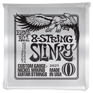 ERNIE BALL 2625 SLINKY 8-STRING NICKEL WOUND - 10-74