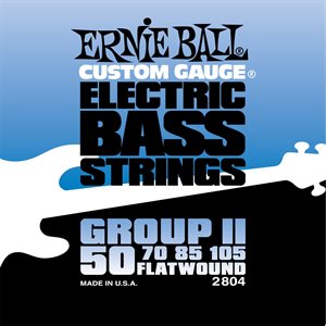 ERNIE BALL 2804 FLATWOUND GROUP II - 50-105