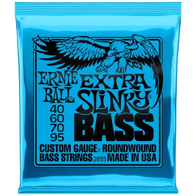 ERNIE BALL 2835 EXTRA SLINKY NICKEL WOUND - 40-95 ERNIE BALL 2835 EXTRA SLINKY NICKEL WOUND - 40-95
