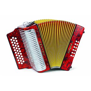 HOHNER CORONA II CLASSIC G/C/F KEY RED