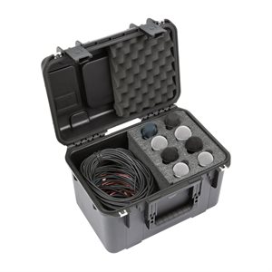 SKB 3I-1610-MC8 ISERIES CASE AVEC FOAM 8 MICS W/STORAGE