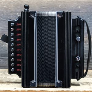 ACCORDÉON ARTISANAL MONTMAGNY 1-RANGÉE 2-BASSE 10-TREBLE BUTTONS FAIT À LA MAIN CLÉ DE C#