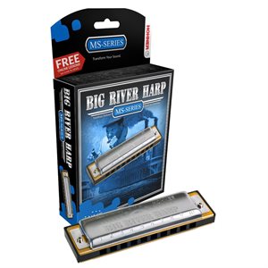 HOHNER BIG RIVER HARP 590BX-A DIATONIQUE, CLÉ DE A