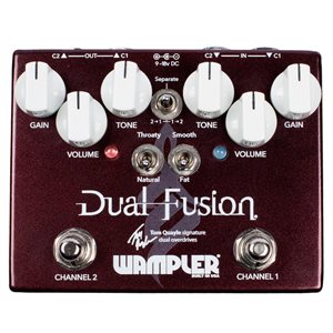 WAMPLER PEDALS DUAL FUSION TOM QUAYLE SIG. DUAL OVERDRIVE