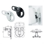 GENELEC 8000-422W AJUSTABLE WALL MOUNT T-PLATE FITS 8000 SERIES, WHITE
