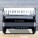TITANO MODEL VIRTUOSO 120-BASS 41-KEY 11-TREBLE SWITCH PIANO ACCORDION AVEC ÉTUI RIGIDE