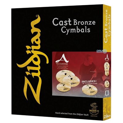 ZILDJIAN ENSEMBLE A CUSTOM BOX SET AVEC 18 CRASH A20579-11 ZILDJIAN ENSEMBLE A CUSTOM BOX SET AVEC 18 CRASH A20579-11