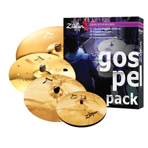 ZILDJIAN AC0801G A CUSTOM GOSPEL MUSIC PACK 14-17-18-21