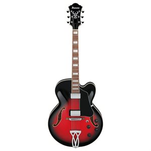 IBANEZ AF75 TRANSPARENT RED SUNBURST