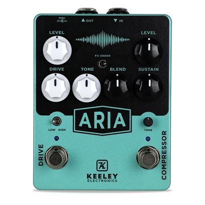 KEELEY ARIA OVERDRIVE AND COMPRESSOR KEELEY ARIA OVERDRIVE AND COMPRESSOR
