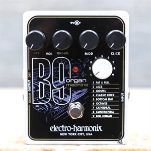 ELECTRO-HARMONIX B9 ORGAN MACHINE 9-PRESET ORGAN ÉMULATEUR PÉDALE D'EFFET AVEC BOÎTE