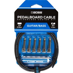 BOSS BCK-6 SOLDERLESS PEDALBOARD CABLE KIT 6FT – 6 CONNECTORS