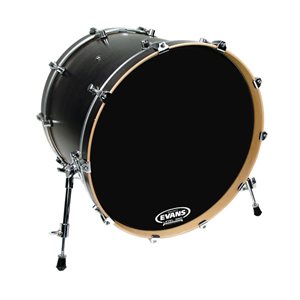 EVANS RESONANT BLACK BASS DRUMHEAD 22 BD22RBG