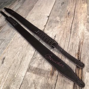 BOUCHER BOU17SSE-DBR BROWN DELUXE LEATHER W/EMBROIDED BROWN LOGO