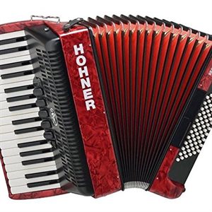 HOHNER BRAVO III 72 BASS RED