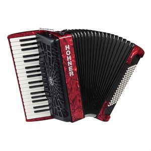 HOHNER BRAVO III 96 BASS PEARL RED