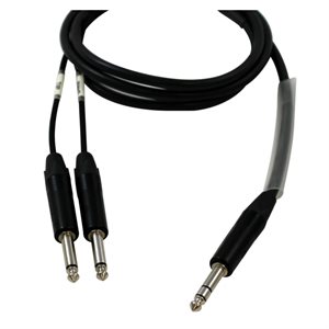 DIGIFLEX CIN-1S-2P-10 INSERT CABLE 1/4 TRS TO 2X 1/4 MONO, 10 FOOT