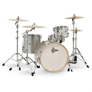 GRETSCH CATALINA MAPLE CM1-E824S-SS 4 MORCEAUX SHELL PACK SILVER SPARKLE