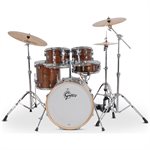 GRETSCH CATALINA MAPLE 5-PIECE SHELL PACK 20/10/12/14/5.5X14SN WALNUT GLAZE