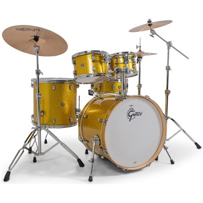 GRETSCH CATALINA MAPLE ENSEMBLE DE FÛTS 5 MORCEAUX 22/10/12/16/5.5X14SN LEMON SPARKLE