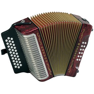 HOHNER CORONA III G/C/F KEY RED