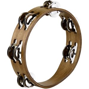 MEINL CTA2WB COMPACT WOOD TAMBOURINES WALNUT BROWN
