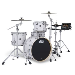 DWE 4-PIECE BUNDLE WHITE MARINE PEARL FINISH PLY