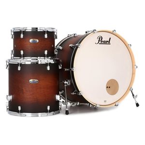 PEARL DECADE MAPLE 3PCS SHELL PACK SATIN BROWN BURST 2414B 1309T 1616F