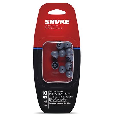 SHURE EASFX1-10L LARGE EMBOUT SOFT FLEX 5 PAIRES (GRIS)